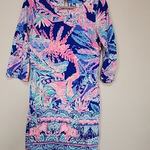Lily Pulitzer Womens Sunset Safari Knit Dress Size S Preowned